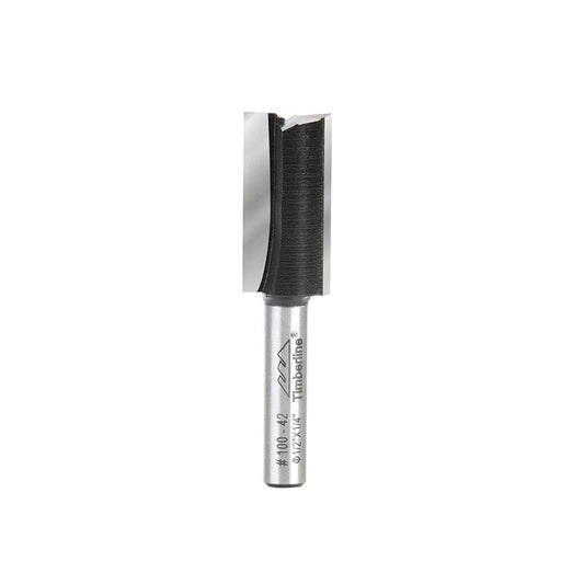 Timberline Carbide Tipped 1/4 inch Shank Straight Plunged Router Bit. Ideal for Carpenters, Woodworking Workshops and More- 100-42 MEGA