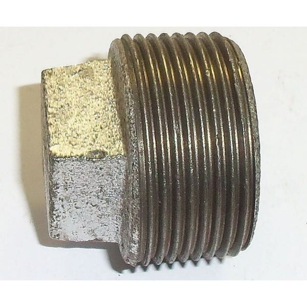 Galvanize Plug Fitting for Closing Off of Pipe or Fitting, 1/2" - 12624 MEGA