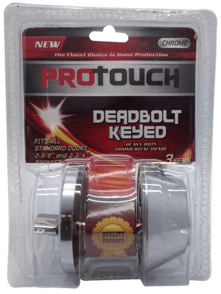 PROTOUCH Deadbolt Lock Keyed Outside For Home, Office, Front Entrance Doors CH82193 MEGA