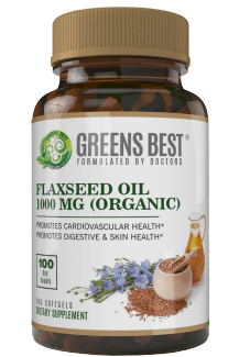Greens Best Organic Flaxseed Oil -100 Soft Gel Capsules Flaxseed is also sometimes known as linseed.Made With Organic Flax Seed Oil Help support the cardiovascular system, digestive health and joint health-79030466845 Hannah's Variety Store