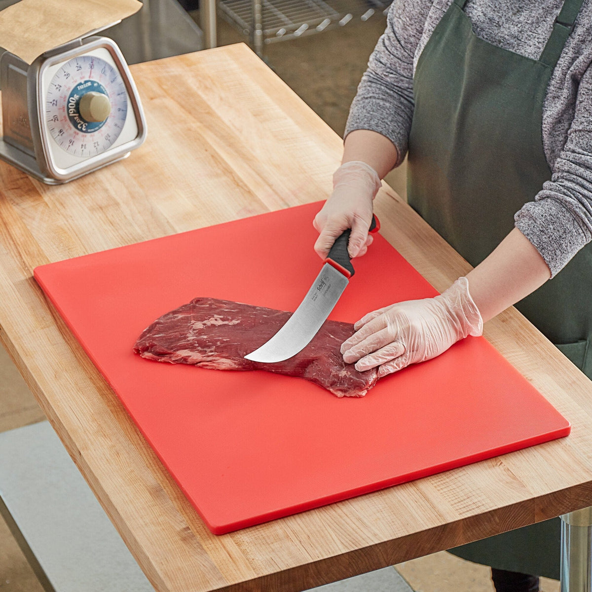 WebstaurantStore 18 x 12 Flexible Cutting Board Mat with Logo - 2/Pack