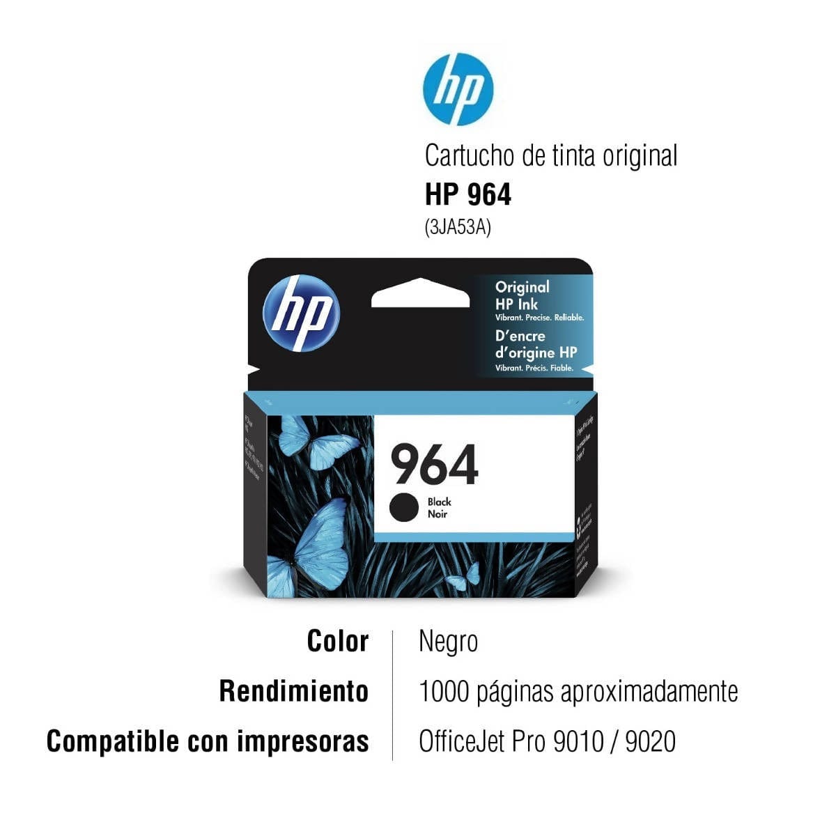 Hp Black Ink Cartridge 2pk 964 - HP ink cartridges are designed to work with your HP printer for optimal quality and reliability - Print 2x more pages and replace cartridges less often, using optional Original HP high-yield ink cartridges - 300964 Hannah Frederick