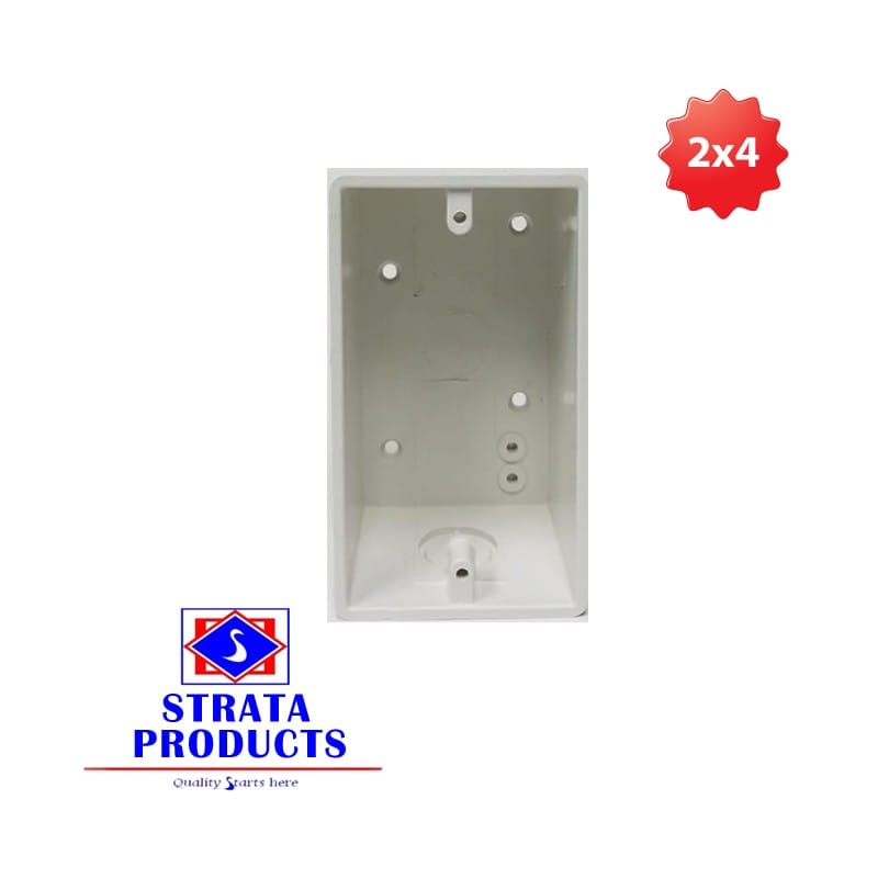 STRATA: 2" X 4" PVC Box, PVC Conduit fittings offer both high impact and tensile strength - AIJ3003 MEGA