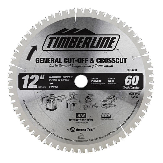 TIMBERLINE 12 x 60T SAW BLADE #300-600 MEGA