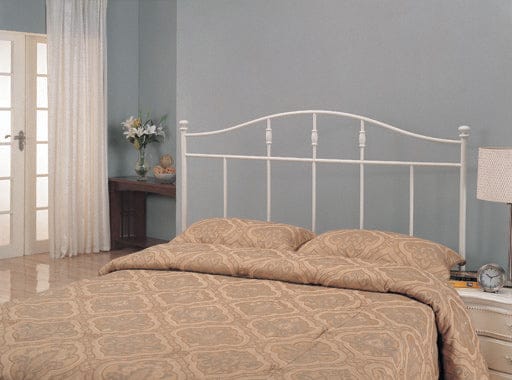 Full/Queen Metal Arched Headboard White - 300183QF A-Z Store Nadia