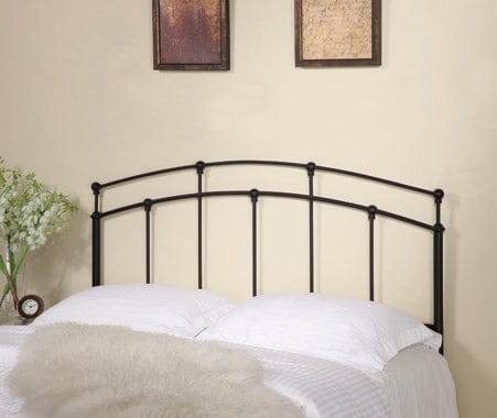 Full/Queen Metal Arched Headboard Black - 300190QF A-Z Store Nadia