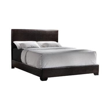 Conner Twin Upholstered Panel Bed Dark Brown - 300261T A-Z Store Nadia