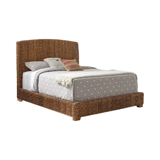 Laughton Queen Hand-Woven Banana Leaf Bed Amber - 300501Q A-Z Store Nadia