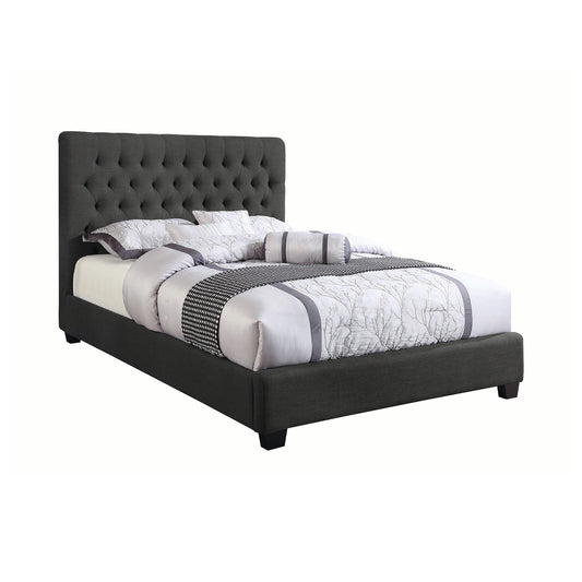 Chloe Tufted Upholstered Full Bed Charcoal - 300529F A-Z Store Nadia