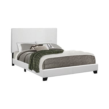 Muave Queen Upholstered Bed White - 300559Q A-Z Store Nadia
