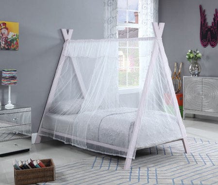 Fultonville Twin Metal Tent Bed Pink - 302133 A-Z Store Nadia
