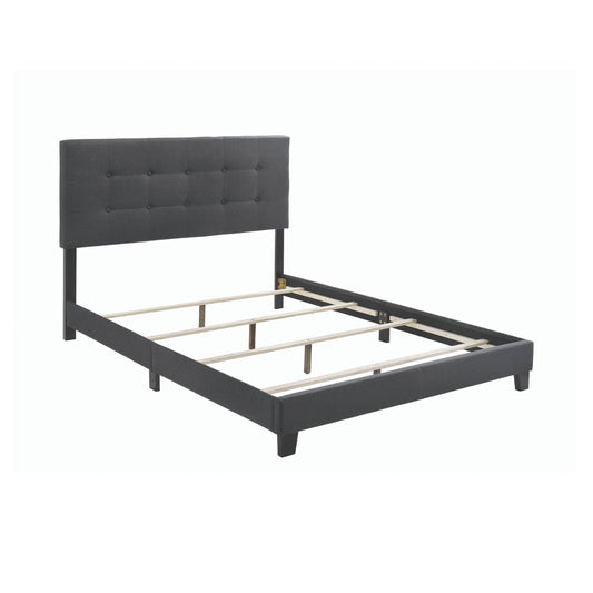 Mapes Tufted Upholstered Eastern King Bed Charcoal - 305746KE A-Z Store Nadia