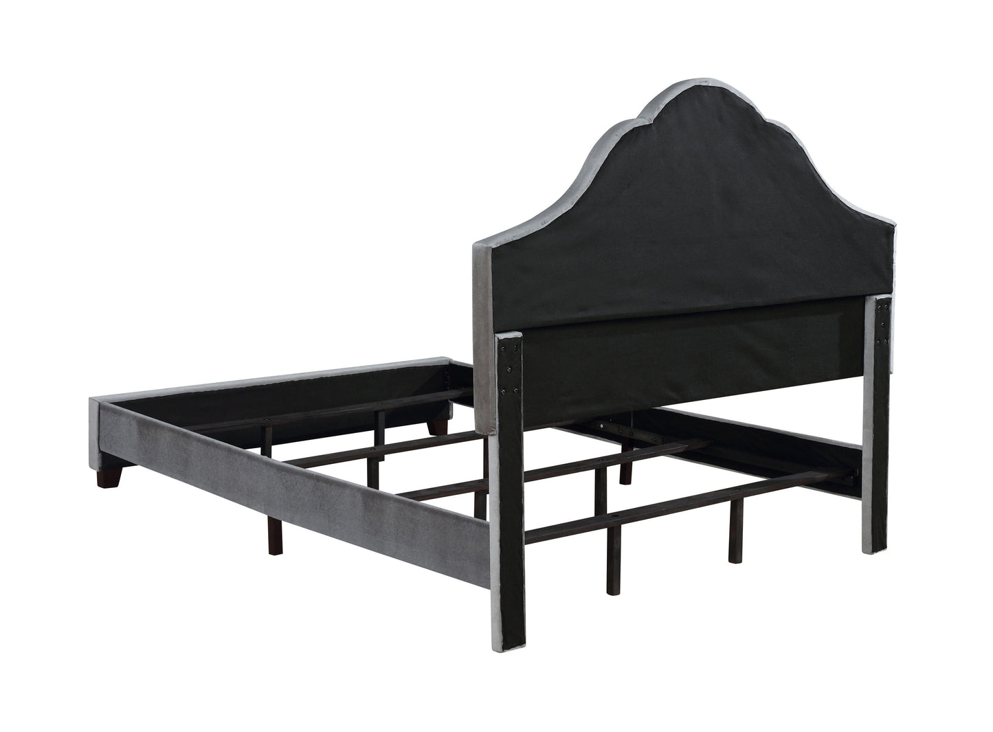 Abbeville Full Upholstered Bed With Arched Headboard Grey - 315891F A-Z Store Nadia