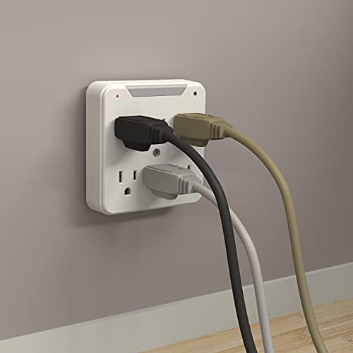 Stanley Surgepro 6-Outlet Surge Adapter with Night Light perfect for home or office , White- 33208 ebuystt