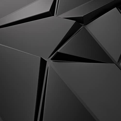 Art3d PVC 3D Wall Panels, Plastic Decorative Wall Tile in Black 12-Pack MEGA