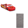 Delta Children Disney/Pixar Cars Lightning McQueen Toddler-to-Twin Bed with Toy Box Snooze 6 inch Memory Foam Twin Mattress (Bundle)