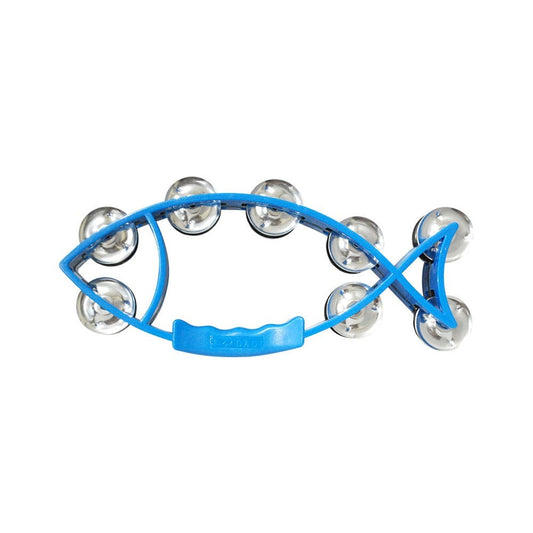 MT9 Dadi FISH TAMBOURINE Fish Shaped TambourineHeavy dutyFeatures jingle bells, can create clear and resonant sounds-MT-9 Hannah's Variety Store