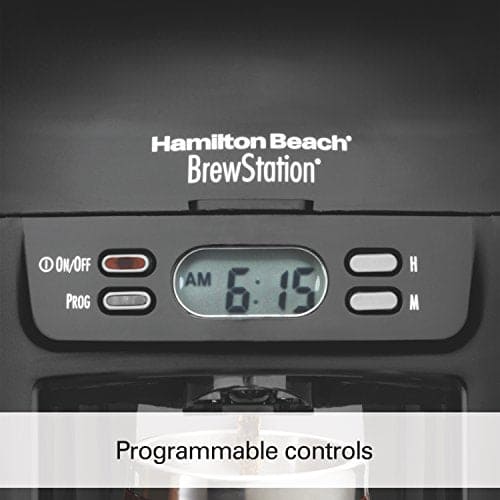 Hamilton Beach 6-Cup Coffee Maker, Programmable Brewstation Dispensing Coffee Machine (48274) Argos Distributors