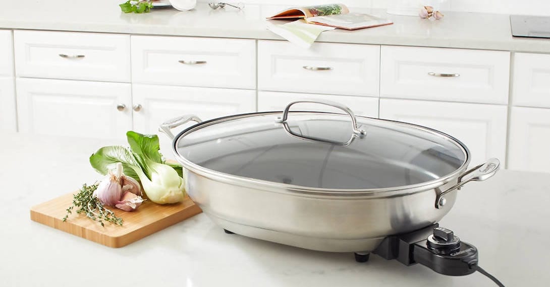 Cuisinart Electric Skillet is a must for every kitchen. It can roast, fry, sauté, steam, bake and more - CU-CSK-150 Pie's Variety Store