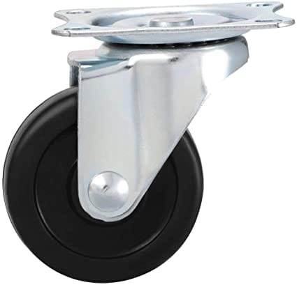Toolcraft Mobile Plate Rubber Swivel Caster Ideally for for mechanic's creeper, service carts, cabinets, stools & chairs-TC5039 - TC5039 Mega