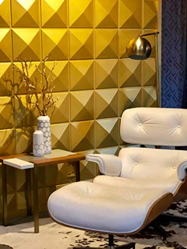 Art3d Decorative 3D Panels in Modern Wall Design, Square, 32 Feet MEGA