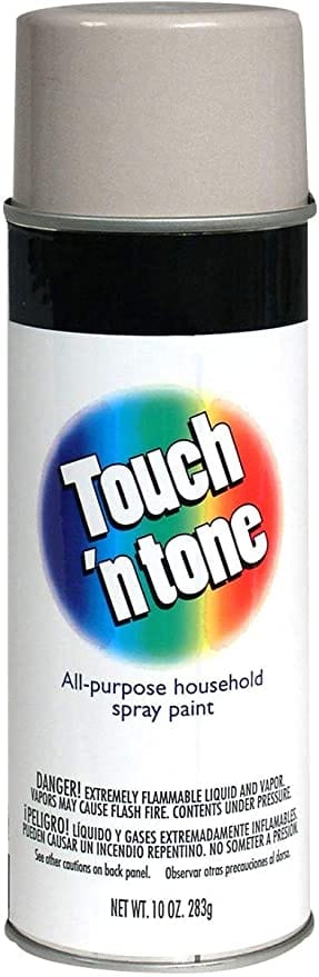 Touch N Tone Spray Paint, General Purpose, Oil Formula, Interior and Exterior Use, 20 Minutes Dry Time. Ideal for Plastic Metal, Wood, Ceramic, Concrete, Paper and More MEGALUXE