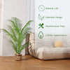 Kazeila Artificial Areca Palm Tree 3FT Tall Faux Tropical Palm Plant for Home Office Decor Indoor Fake Green Potted Plant with Burlap Bag