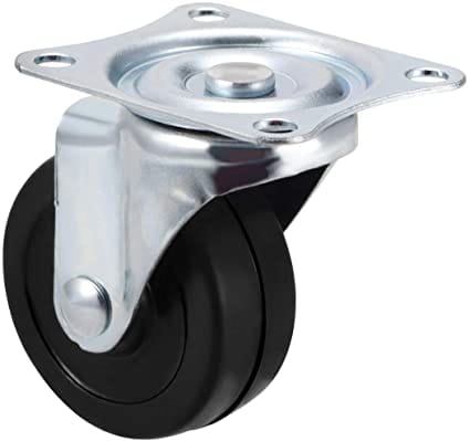 Toolcraft Mobile Plate Rubber Swivel Caster Ideally for for mechanic's creeper, service carts, cabinets, stools & chairs-TC5039 - TC5039 Mega