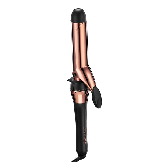 INFINITIPRO BY CONAIR Rose Gold Titanium 1 1/4-Inch Curling Iron, 1 ¼ inch barrel produces loose curls – for use on medium and long hair - CD251N Pie's Variety Store