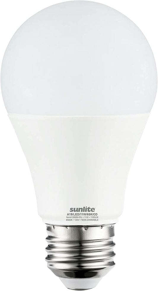 Sunlite LED Bulb 75 w Upgrade to LED with this standard A19 shape household light bulb with medium base (E26). These non-dimmable bulbs are an energy efficient replacement for incandescent bulbs. At 11 watts, they use less energy -80684 Hannah's Variety Store