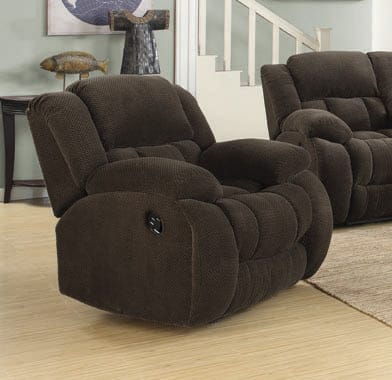 Weissman Upholstered Glider Recliner Chocolate Collection: Weissman SKU: 601926 coastmega