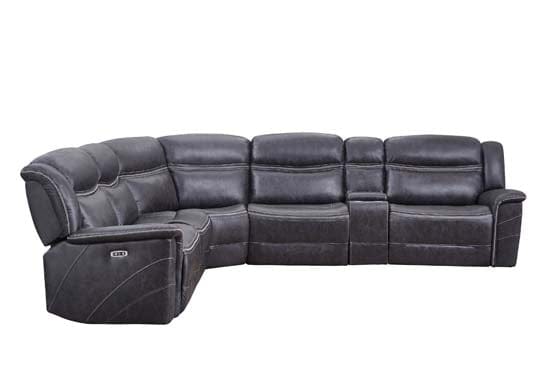 Bluefield 6-Piece Modular Motion Sectional Charcoal SKU: 609360 coastmega