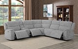 Wagner 6-Piece Modular Power^2 Sectional Light Grey SKU: 609510PP coastmega