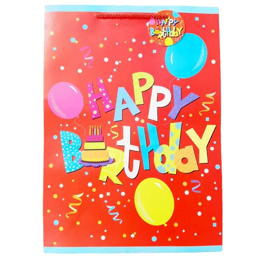 Krus HAPPY BIRTHDAY Gift Bag (L) - 6099189320324 Pie's Variety Store