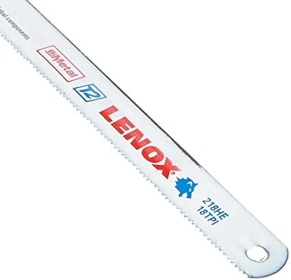 Lenox Hacksaw Blade 18T, 12 Inches Long, Shatter Resistant, Flexible, Bends without Breaking, 20116218HE - 91123 MEGA