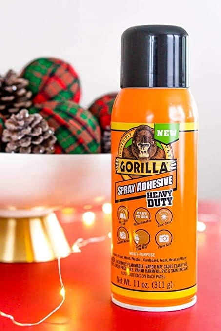 Gorilla Multipurpose Heavy Duty Spray Adhesive, 11oz, Clear - 6314401 MEGA