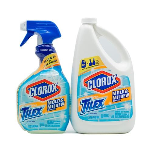 Clorox Tilex Mold and Mildew Remover 64 oz + 32oz Trigger kills 99.9% of common household mold, mildew and bacteria. Use on glazed tile, tubs, shower doors, counters, sinks, no-wax floors and more-224334 Hannah's Variety Store
