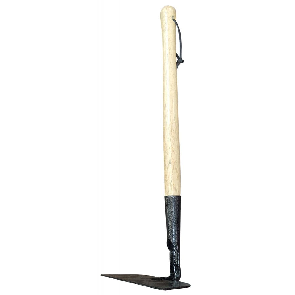 GREEN LAWN FLAT HOE WITH WOODEN HANDLE, ideally for daily gardening work such as weeding, loosen the soil, planting vegetables - 64506 Pie's Variety Store