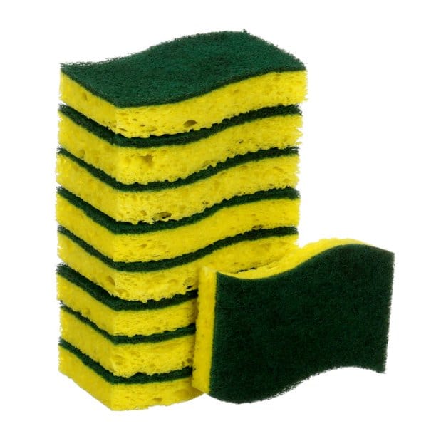 3M Scotch Brite Heavy Duty Sponge 9 Units Scrubbing sponges with high resistance. Suitable for powerful scrubbing to remove adhering dirt-277123 Hannah's Variety Store