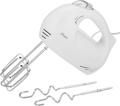 Oster Hand Mixer (240 Watts) - With it’s advanced features and versatility you can mix through any batter, dough or tasty mixture on the menu. Storage is made easy. 03426441186
