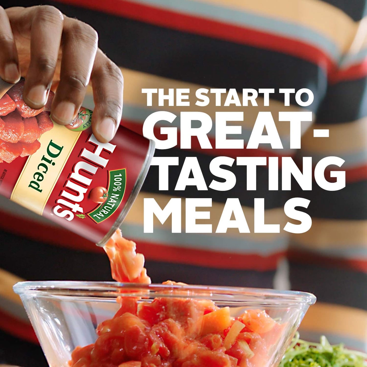 Hunt's Diced Tomatoes 8 Units / 411 g / 14.25 oz Enjoy the delicious taste of Hunt's chopped tomatoes. The flavor of Hunt's plant-ripened tomatoes enhances pizzas, casseroles, stews and chili con carne-176219 Hannah's Variety Store