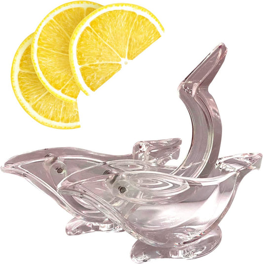 French Lemon Lime Squeezer Juicing has never been so convenient with this adorable crystal clear handheld lemon citrus juicer-FLLS Hannah's Variety Store