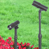 SmartYard Solar LED Spotlights 2 Units These solar LED spotlights are made of Durable die-cast aluminum in an oil-rubbed bronze finish-433044