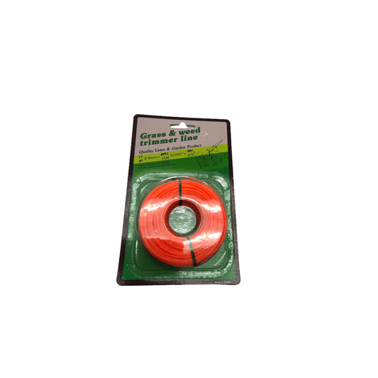Grass And Weed Trimmer Line- Red- 2.4mm x 15m.Quality Lawn and Garden Product Suitable for Most Grasscutter Models . Ideal for Heavy Duty Commercial and Residential Landscaping Projects.-8680013 MEGA