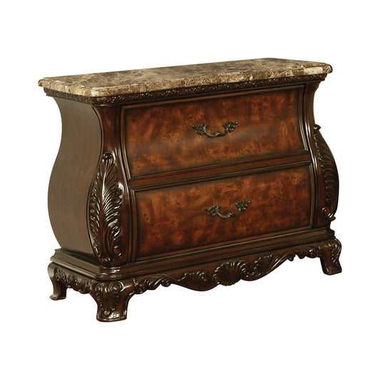 Exeter 2-Drawer Nightstand (Dark Burl) - 222752 coastmega