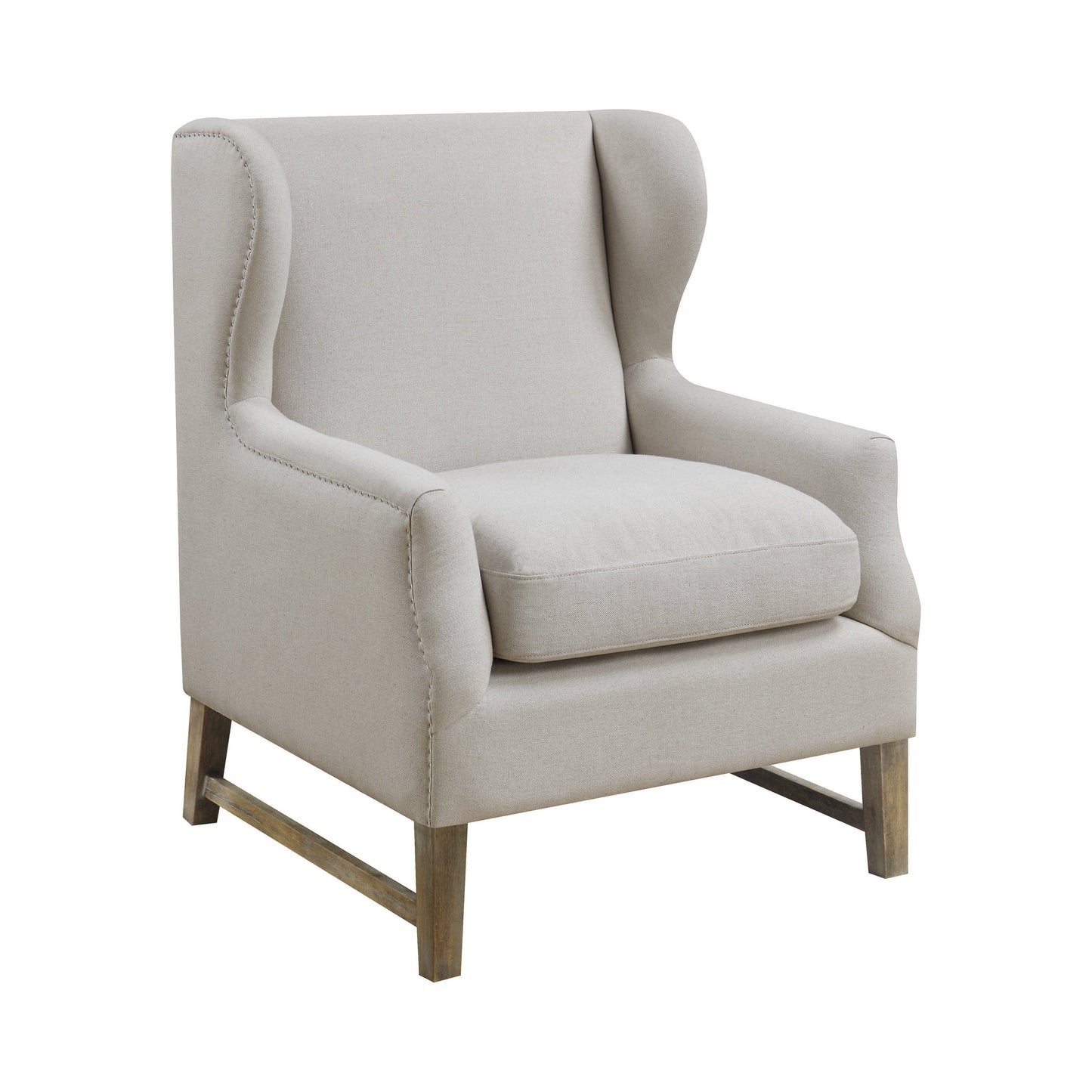 Wing Back Accent Chair Cream - 902490 ebuystt