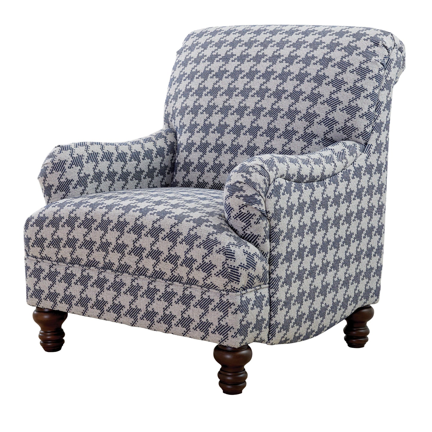 Gwen Recessed Arms Accent Chair Blue - 903093 ebuystt