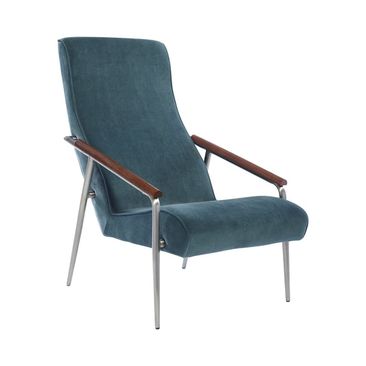 Seanna Wooden Arm High Back Accent Chair Teal - 905425 ebuystt