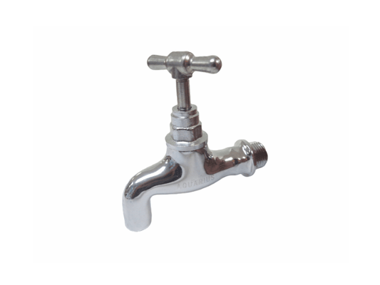 Aquarius Tap Bib Heavy 1/2", Chrome, Continuous Turning, Durable - CHIB123 MEGA