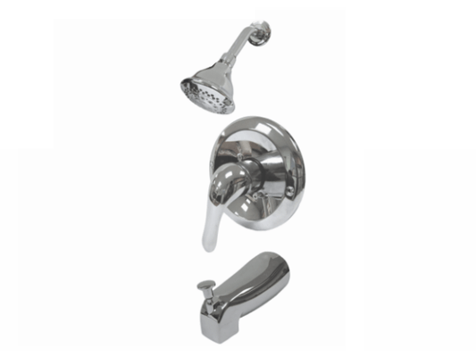 Aquarius Pressure-Balanced Bathtub & Shower Mixer Chrome PVD 5 Ways Function Shower Head Pressure Balancing Shower System- F0504504301BN MEGA